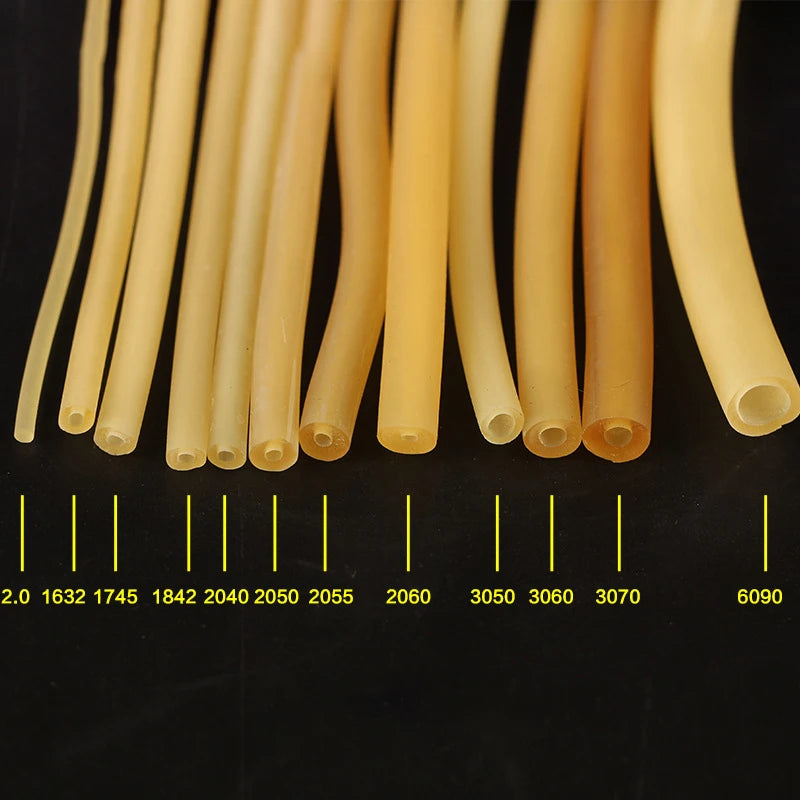 5M 1745/2050/3050/3060 Natural Latex Rubber Tube Stretch Elastic for Outdoor Hunting Slingshot Catapult Accessories