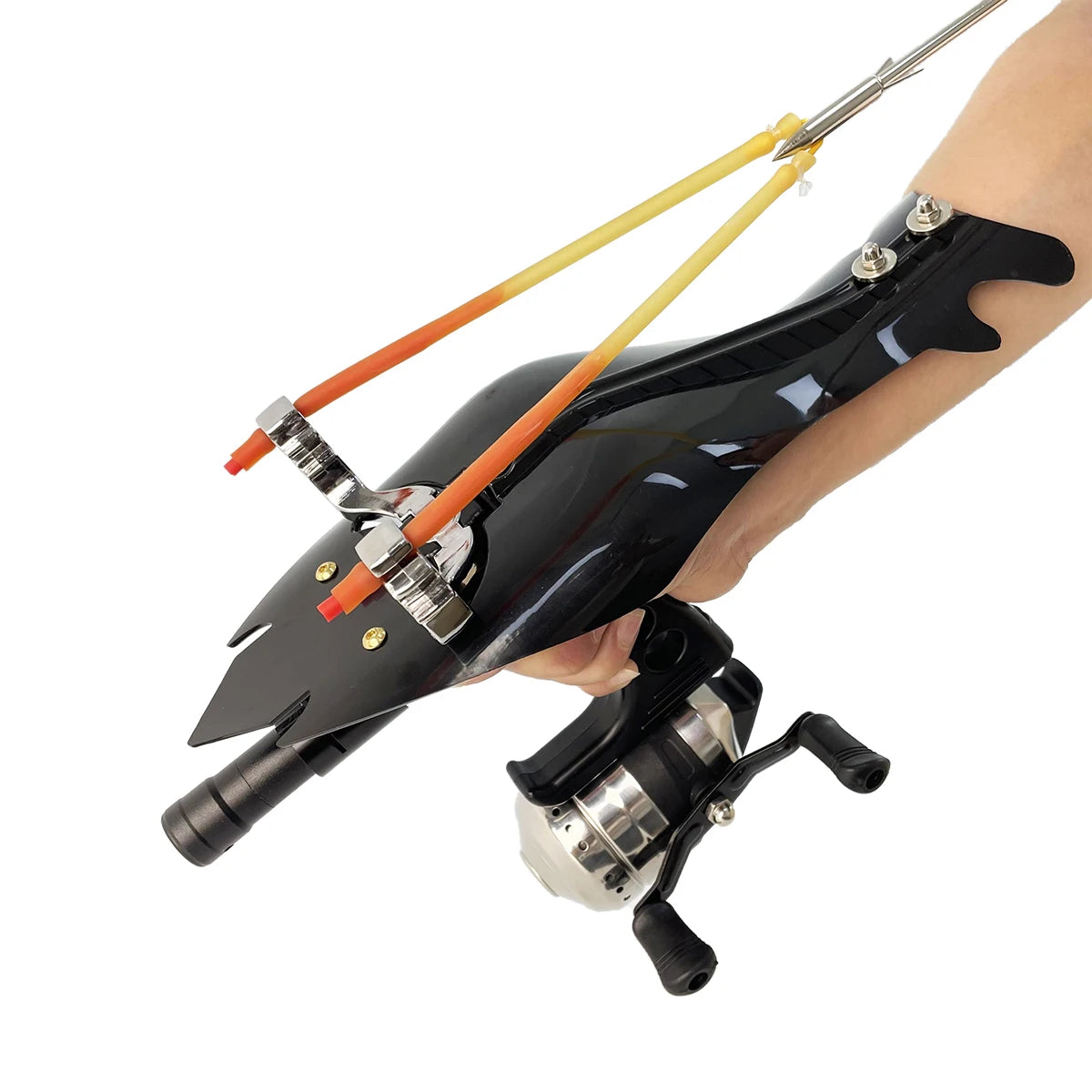 Outdoor slingshot set, precise outdoor jungle hunting catapult, including fishing wheel, ideal kit for outdoor fishing