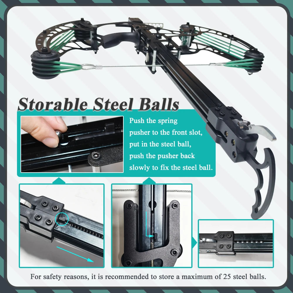 ⚡[50% OFF] ⚡ Repeating Steel Ball Slingshot VIP 9