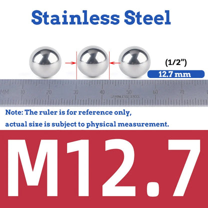 Stainless Steel Bearing Ball 1/4" 5/16" 3/16" 5/32" 1/8" 3/32" 3/8" 1/2" 3/4/5/6/8/12.7mm Bicycle Bearing Precision Mixing Balls