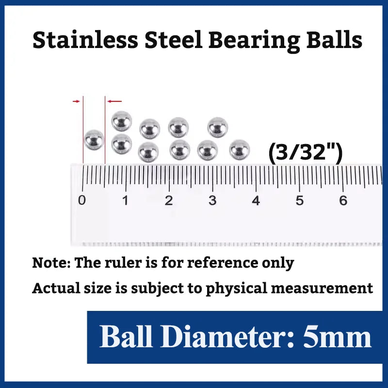 Stainless Steel Bearing Ball 1/4" 5/16" 3/16" 5/32" 1/8" 3/32" 3/8" 1/2" 3/4/5/6/8/12.7mm Bicycle Bearing Precision Mixing Balls