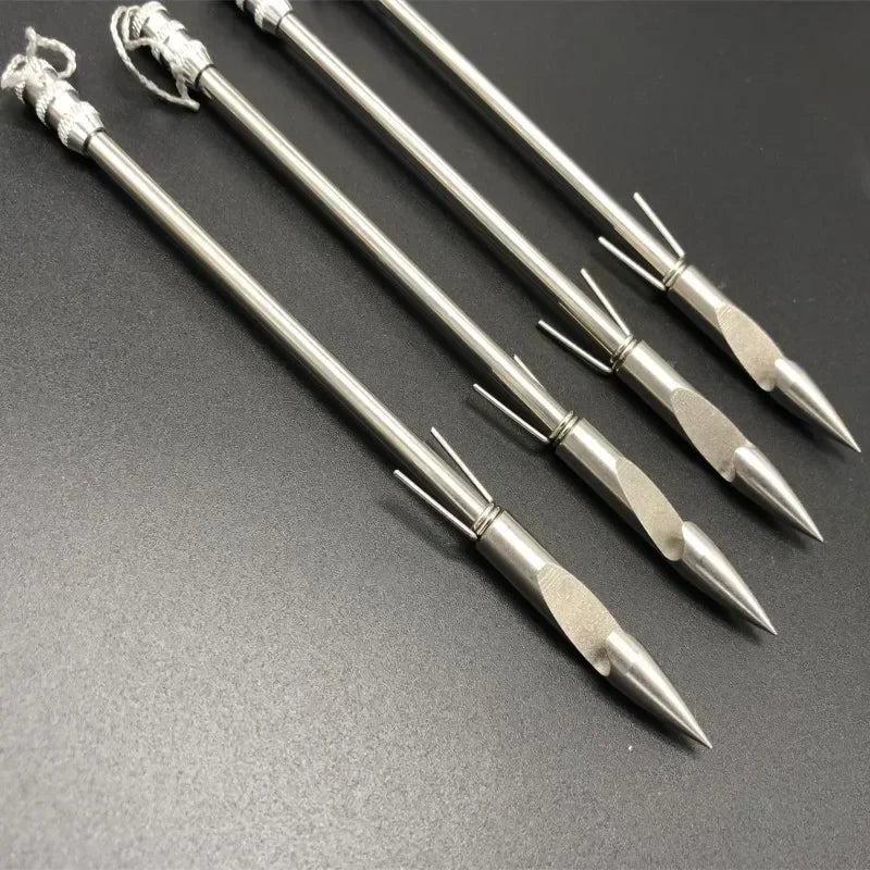 4pcs Fish Dart  144mm Stainless Steel Slingshot