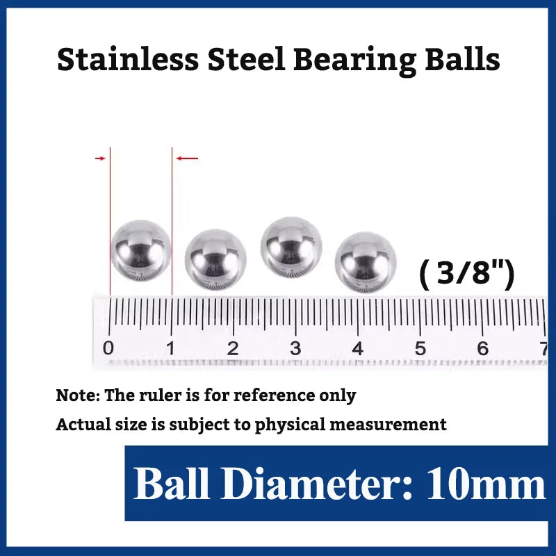 Stainless Steel Bearing Ball 1/4" 5/16" 3/16" 5/32" 1/8" 3/32" 3/8" 1/2" 3/4/5/6/8/12.7mm Bicycle Bearing Precision Mixing Balls