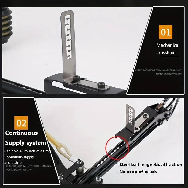 🔥[NEW]🔥 Automatic slingshot bow with 60lbs tensile strength
